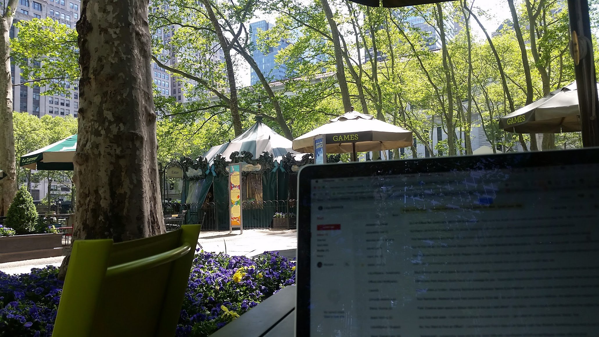 Workspace Freedom means working outside