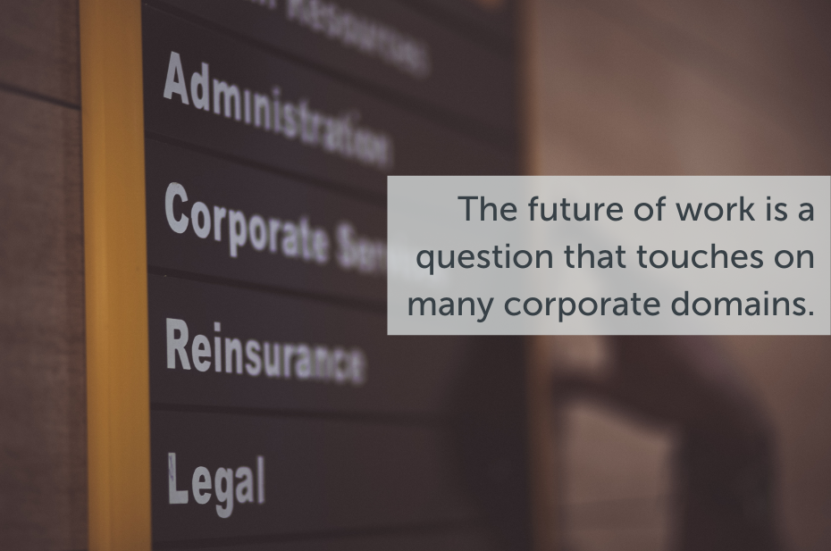 The future of work is a question that touches on many corporate domains