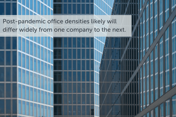 Post-pandemic office densities will differ from one company to the next